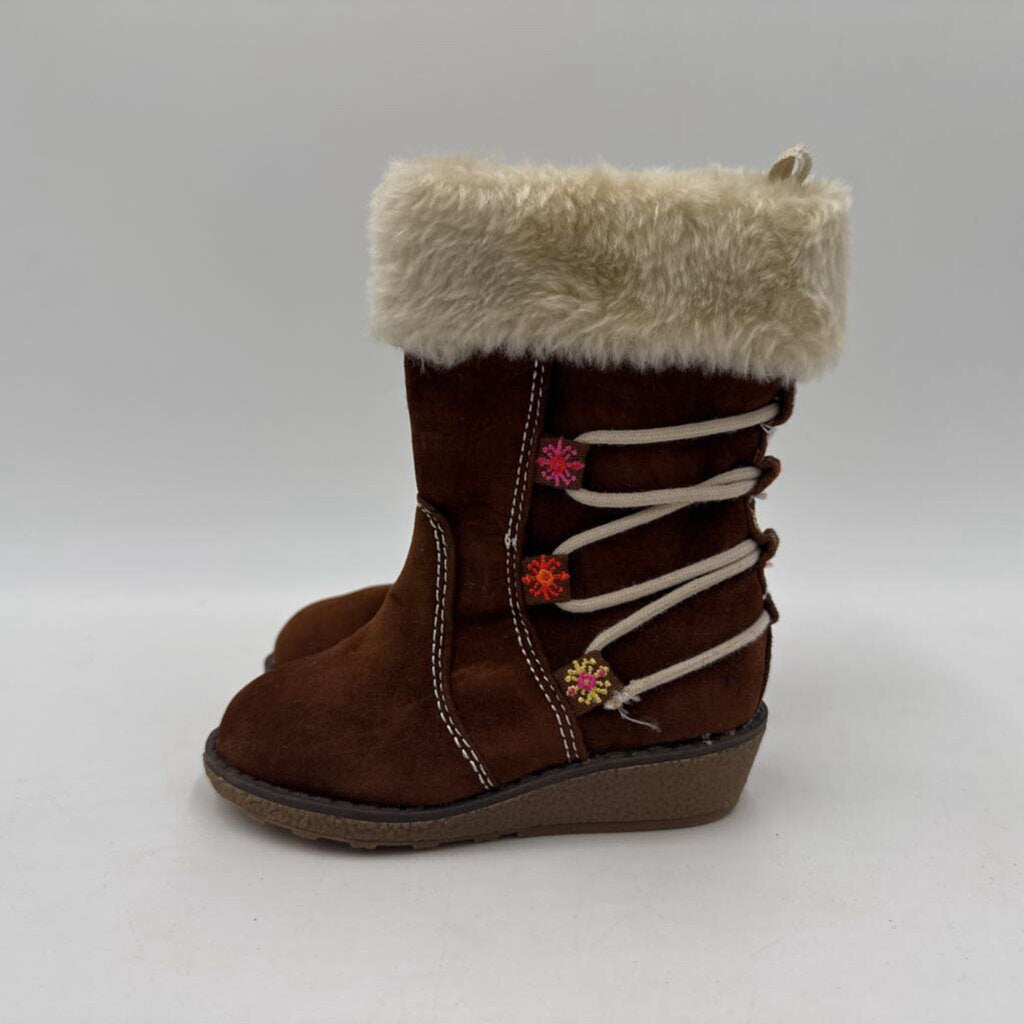 Tall Fleece Line Suede Zip Up Boots