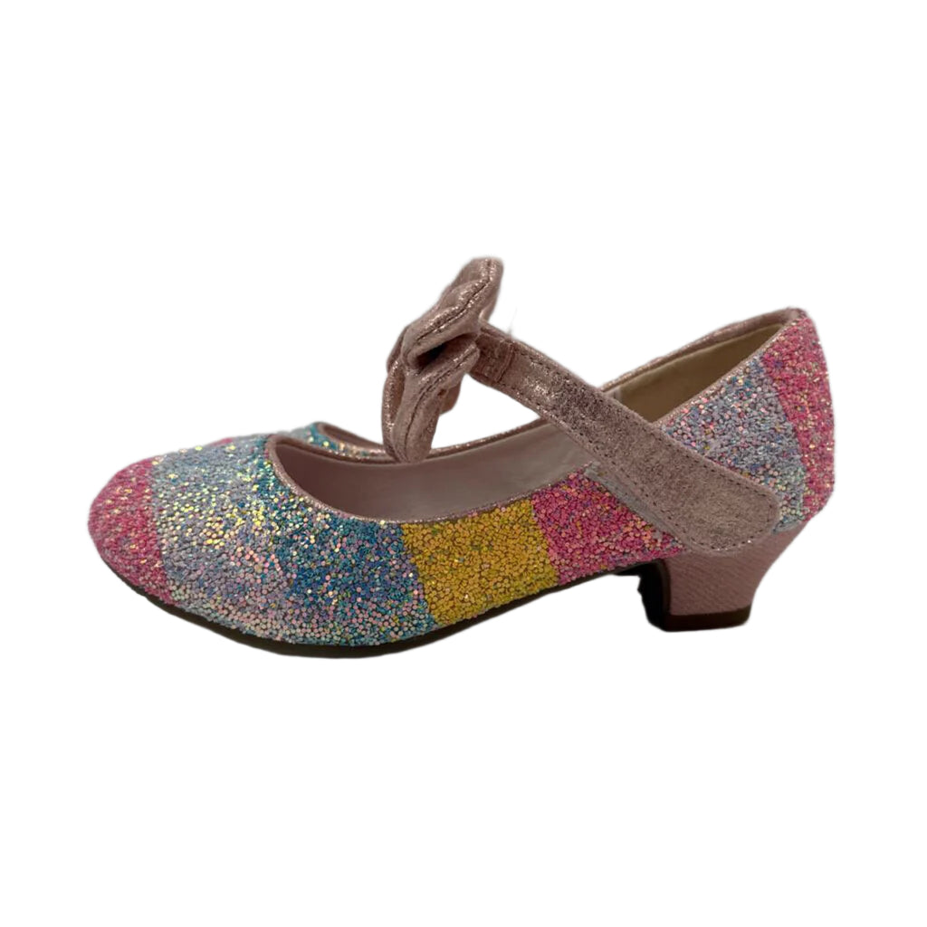 Velcro Glittery Jr Heels