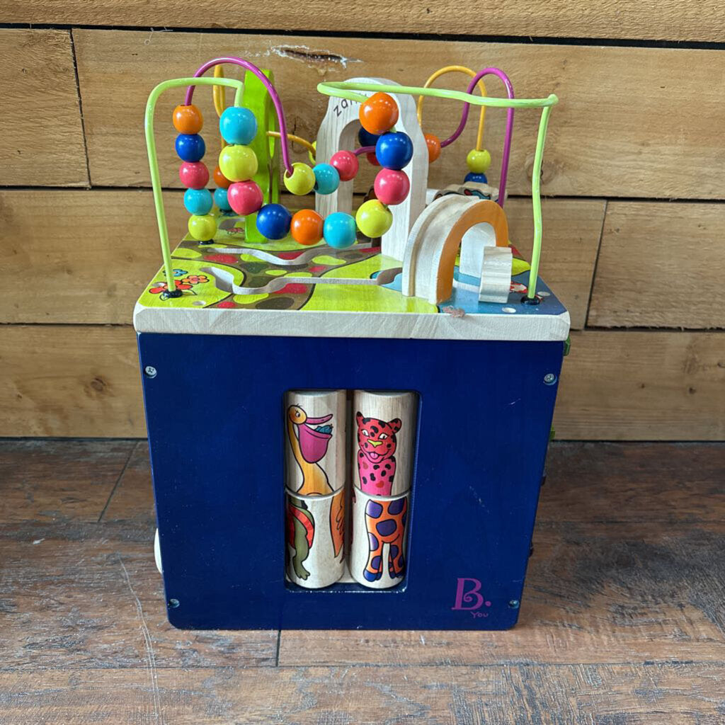 Wooden Activity Cube