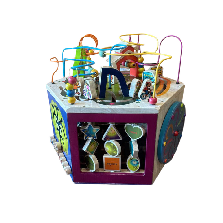 Wooden Activity Cube