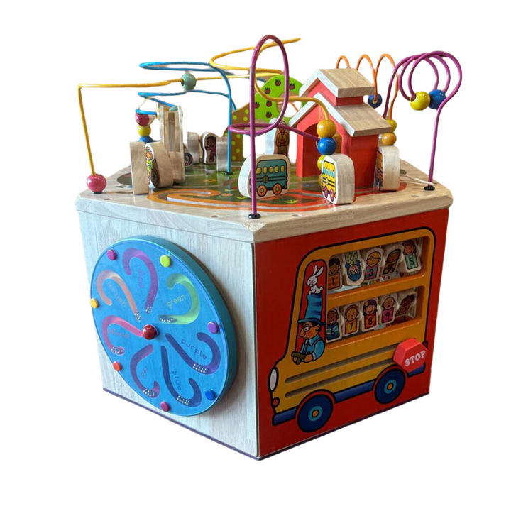 Wooden Activity Cube