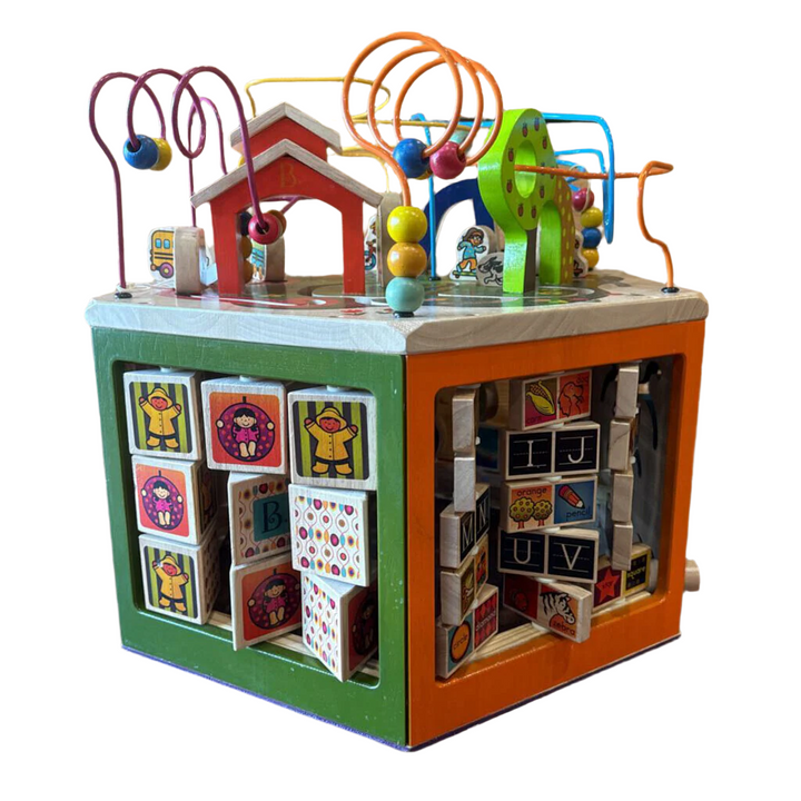 Wooden Activity Cube