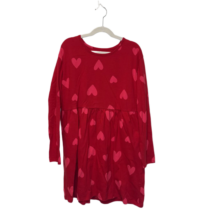 LS Cotton Dress / Hearts