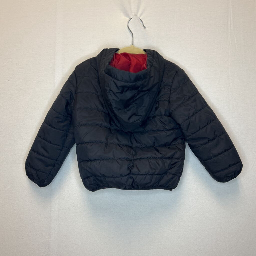 Hooded Zip Up Puffer Jacket / Swoosh