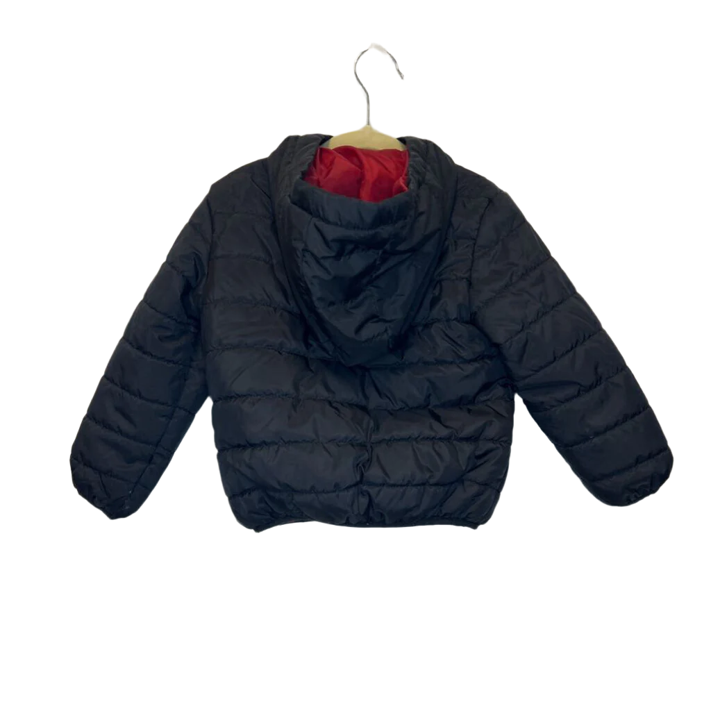 Hooded Zip Up Puffer Jacket / Swoosh