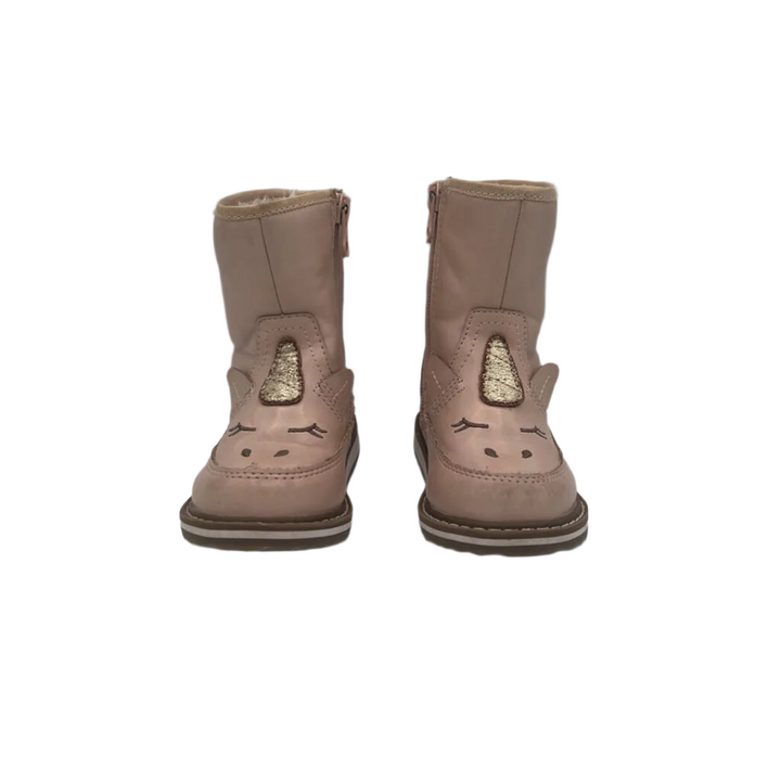 Zip Up Fleece Lined Boots / Unicorn