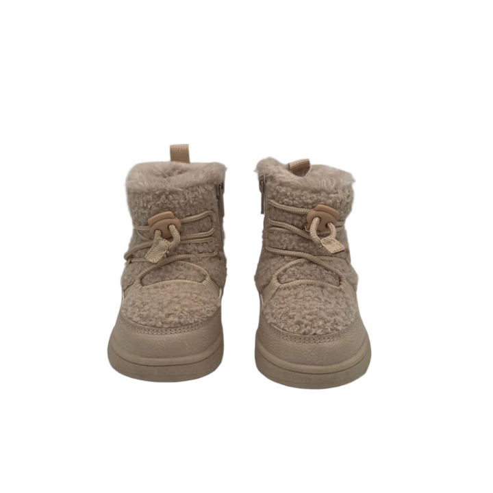 Zip Up Fleece Winter Boots