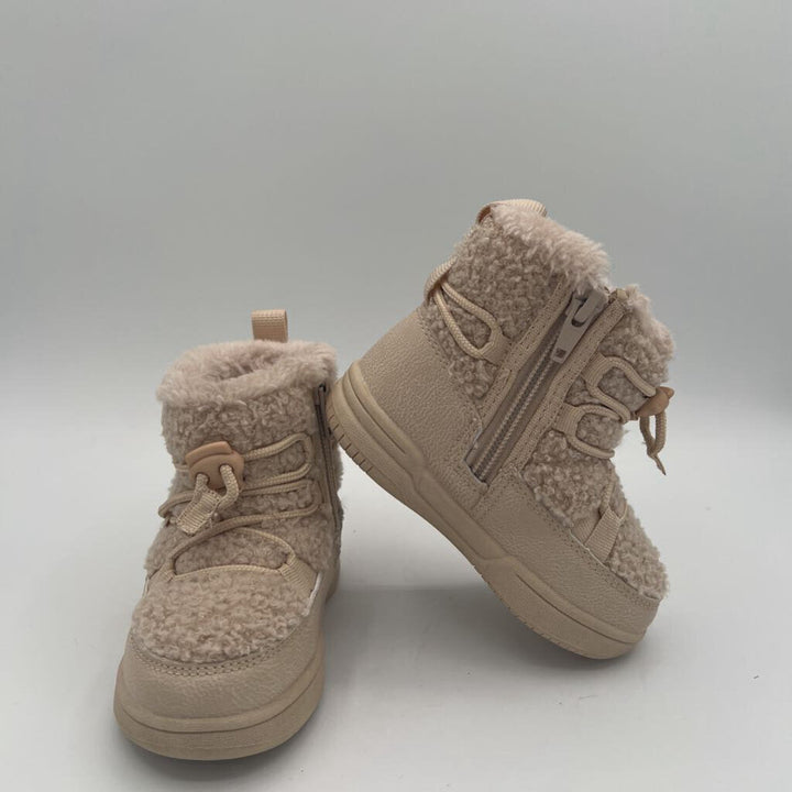 Zip Up Fleece Winter Boots