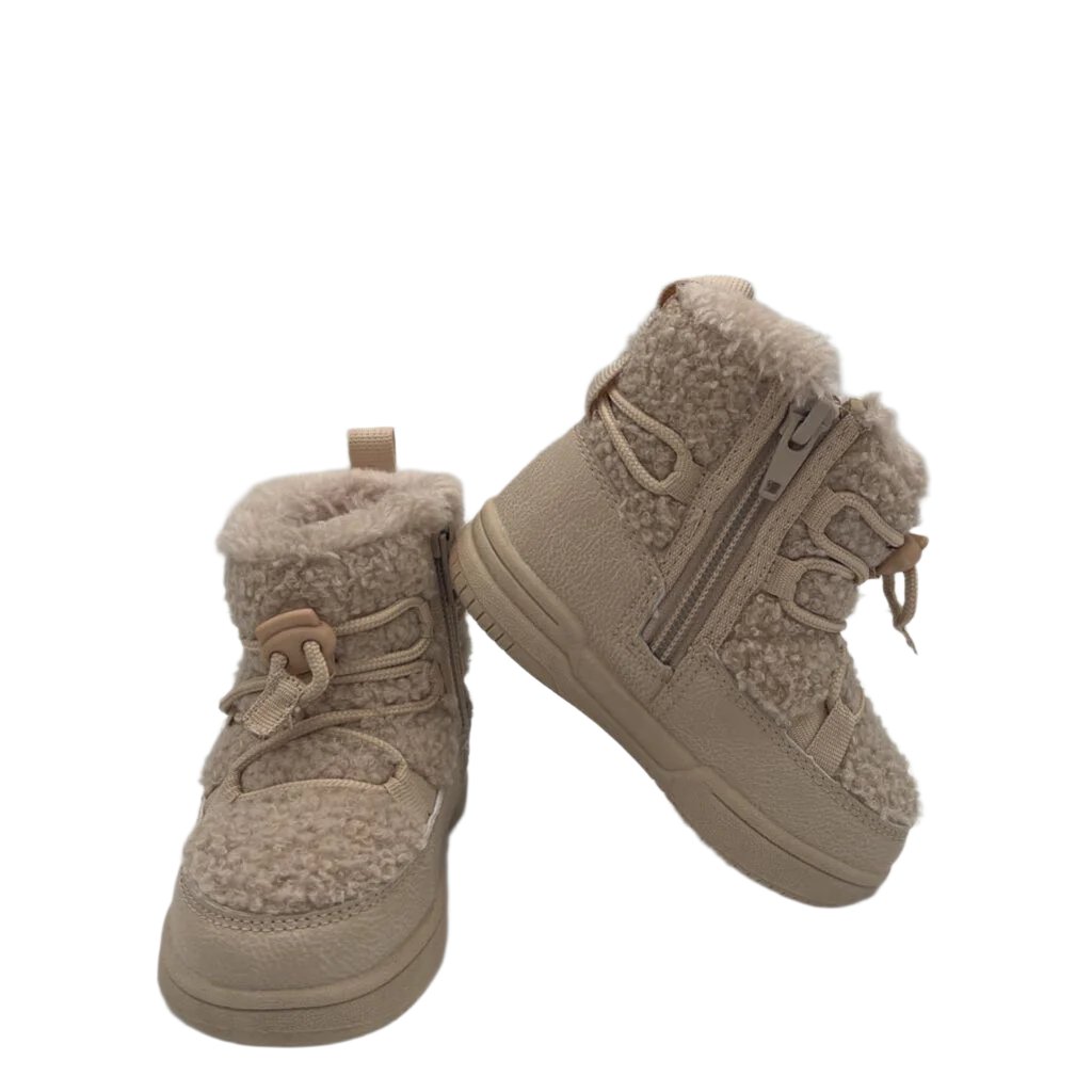 Zip Up Fleece Winter Boots