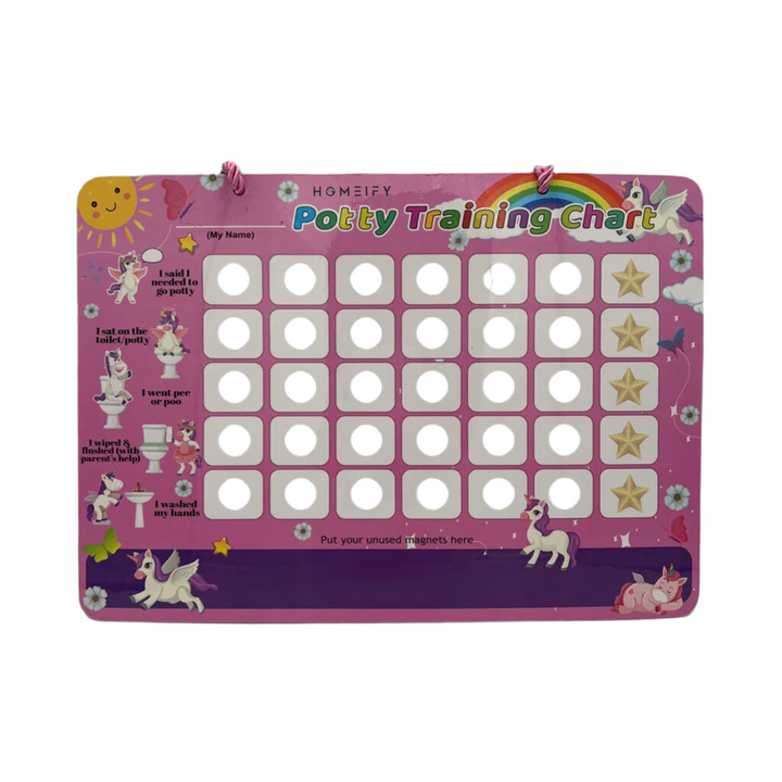 Hanging Magnetic Potty Chart + Stars
