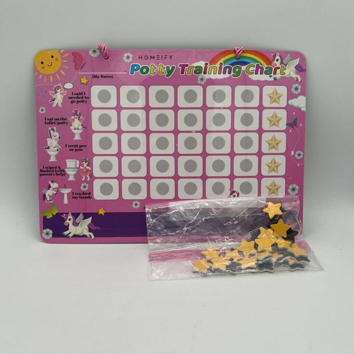 Hanging Magnetic Potty Chart + Stars