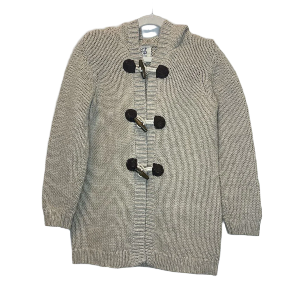 Hooded Toggle Clasp Cardigan Sweater