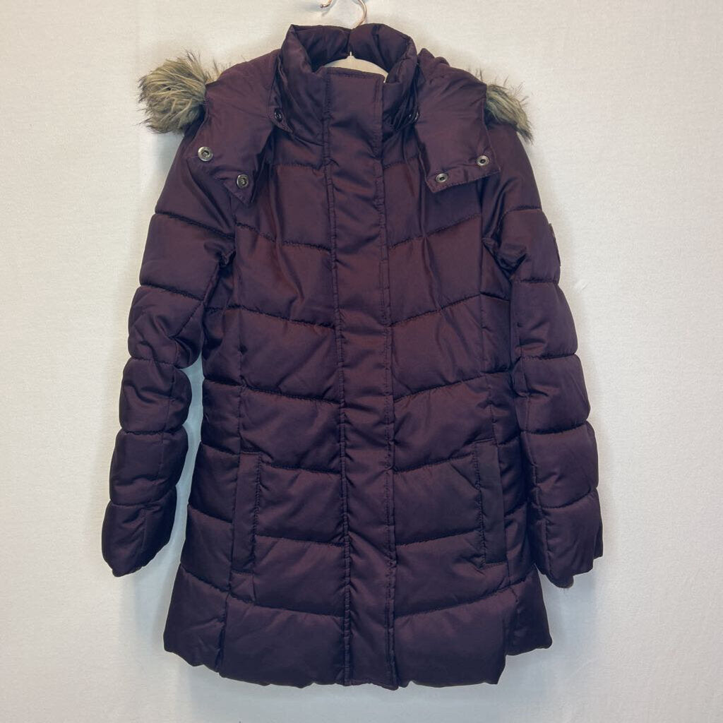 Zip Up Puffer Coat / Removable Hood