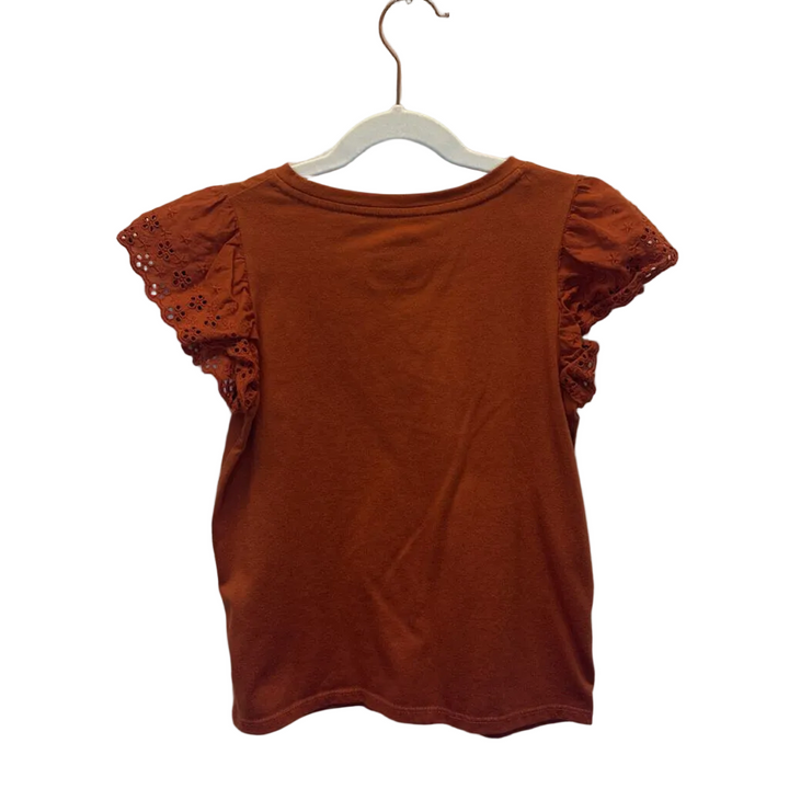 SS Cotton Shirt Ruffle Sleeve