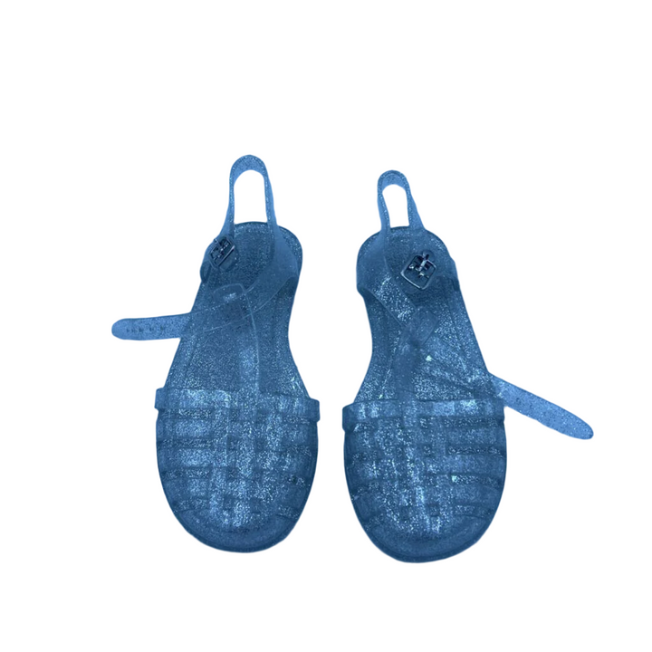 Buckle Clasp Jelly Sandals