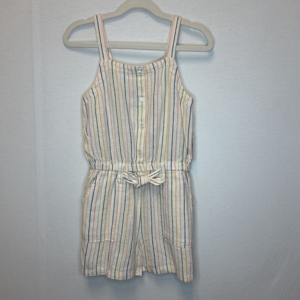 Spaghetti Strap Striped Romper