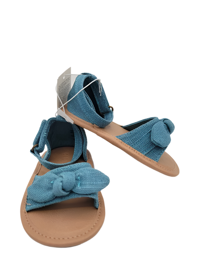 Linen Bow-Tie Sandals