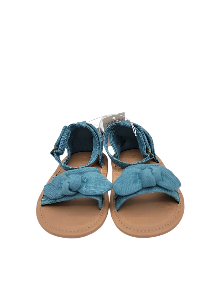 Linen Bow-Tie Sandals