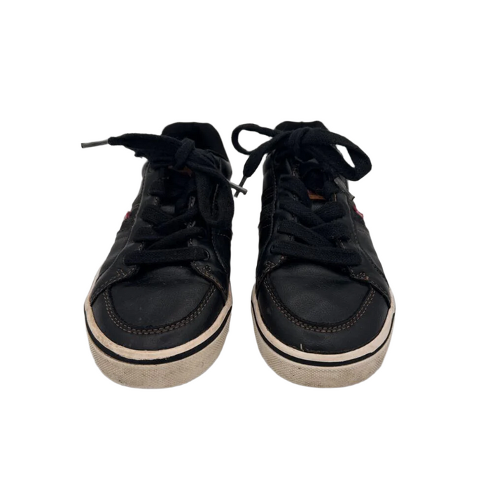 Lace Up Faux Leather Sneaker
