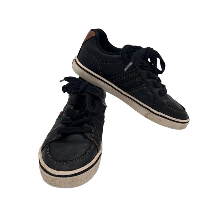 Lace Up Faux Leather Sneaker