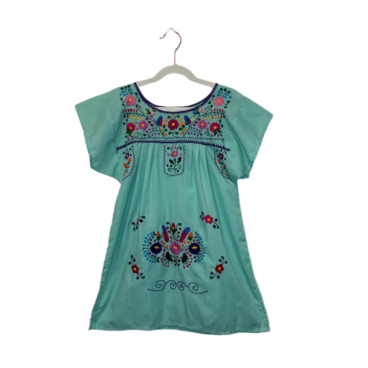 Short Sleeve Dress/Embroidered