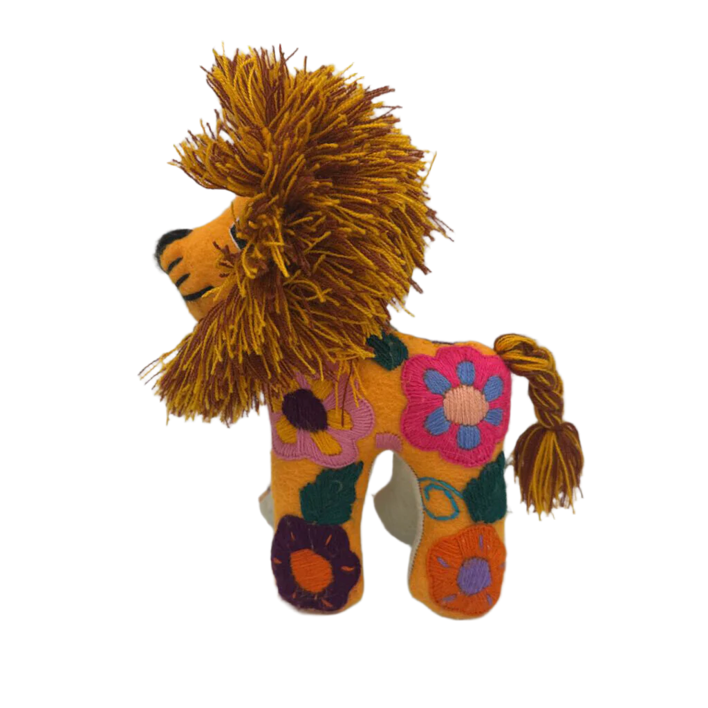 Hand Embroidered Lion