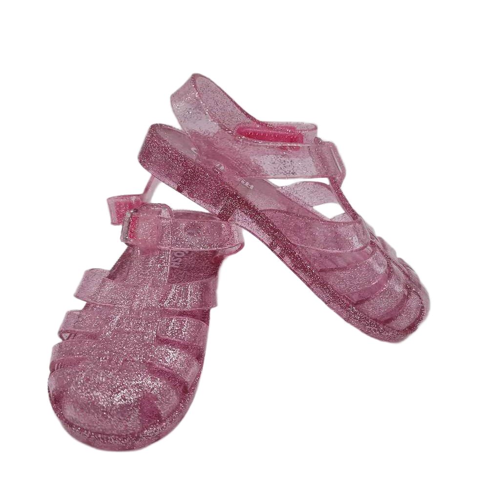 Velcro Clasp Jelly Sandals