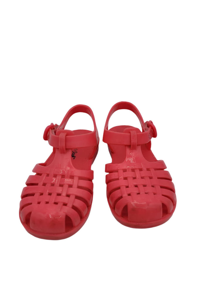 Velcro Closed Toed Sandals/Pink