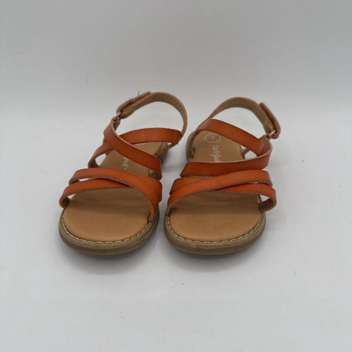 Velcro Strap Leather Sandals