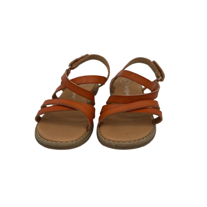 Velcro Strap Leather Sandals