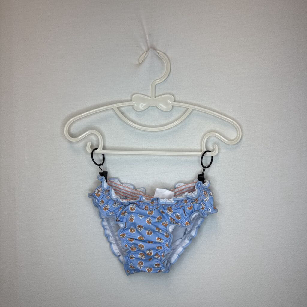 Two Piece Bathing Suit / Flowers