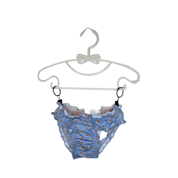 Two Piece Bathing Suit / Flowers
