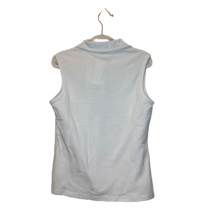 Sleeveless Collared Equestrian Shirt
