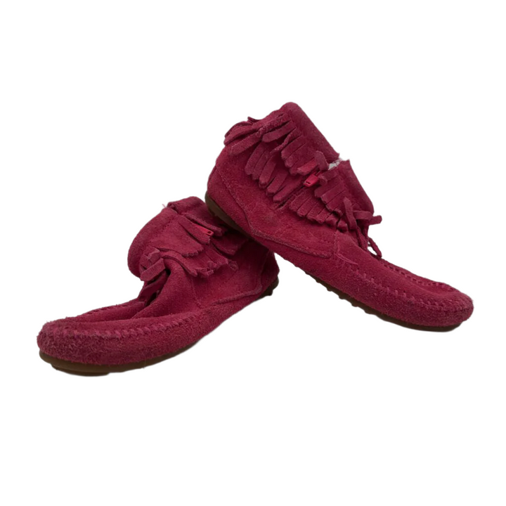 Zip Up Suede Moccasin