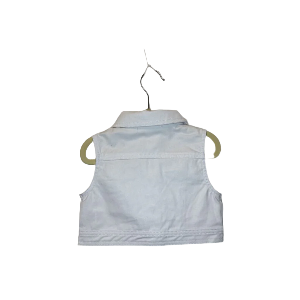 Denim Button Up Vest