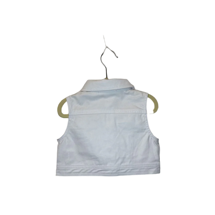 Denim Button Up Vest