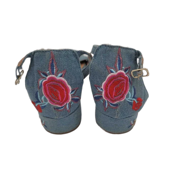 Kitten Heel Shoe / Floral Heel