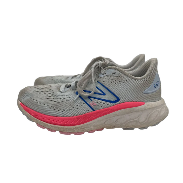 Lace Up Sneakers / Pink Stripe