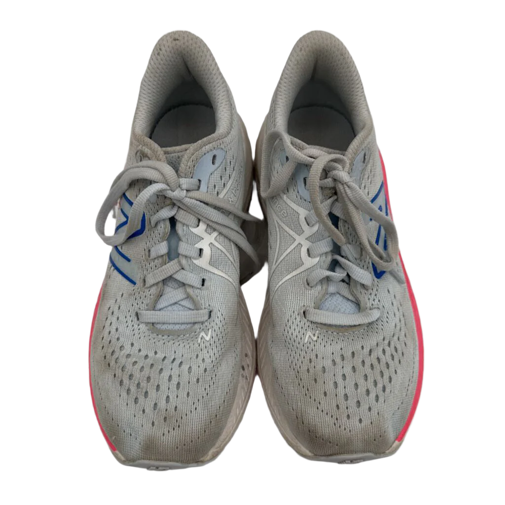 Lace Up Sneakers / Pink Stripe