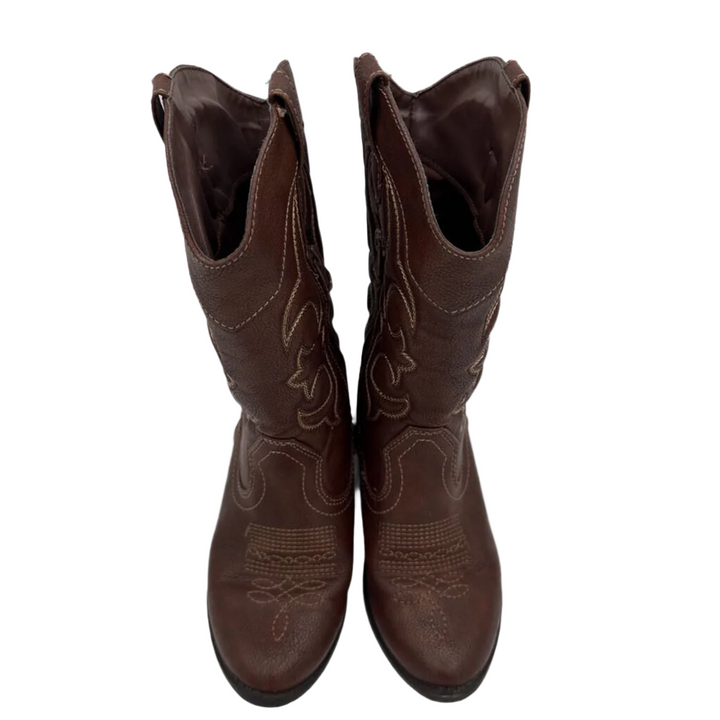 Zip Up Cowboy Boots