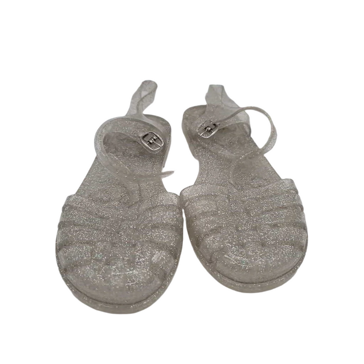 Buckle Clasp Jelly Sandals / Sparkle