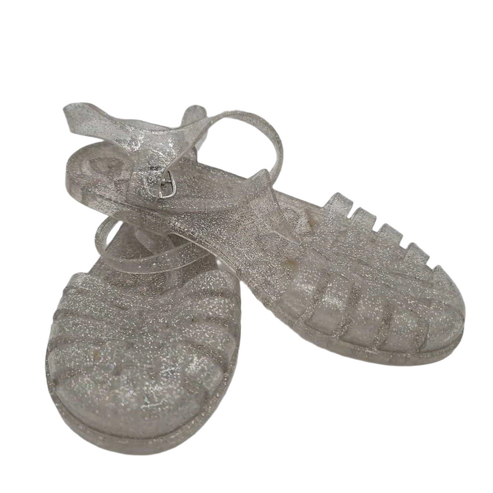 Buckle Clasp Jelly Sandals / Sparkle