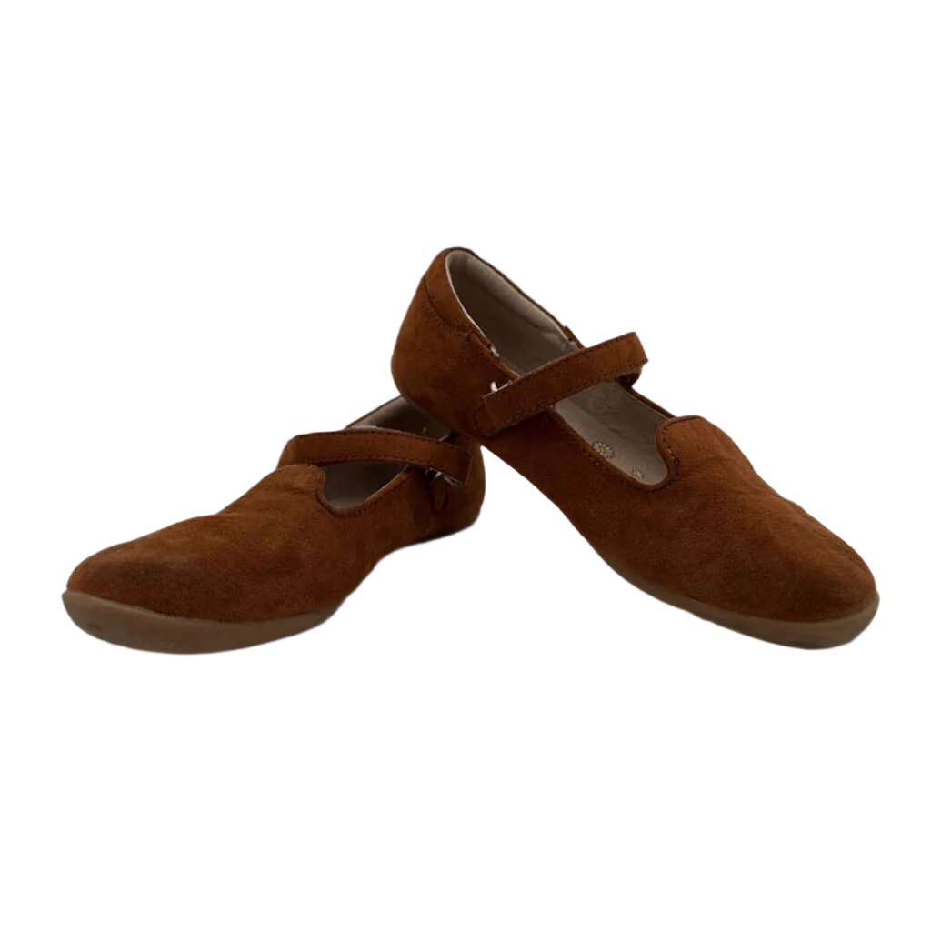 Slip on Mary Janes/Velcro Suede