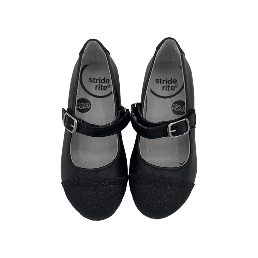 Velcro Slip On Glitter Toe Shoes