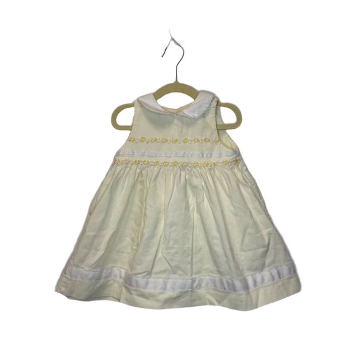 Sleeveless Peter Pan Pearl Collar Dress