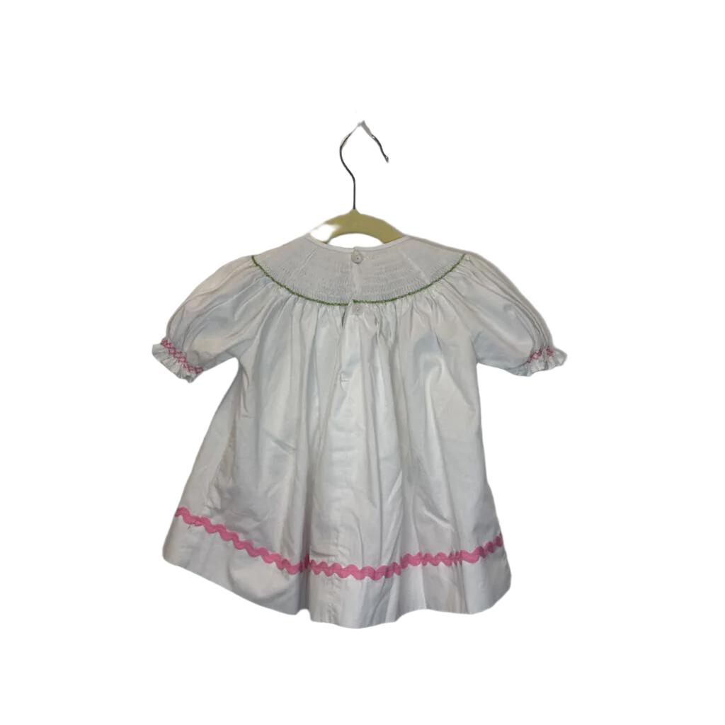 Caped Sleeve Smocked Dress / Ballerinas