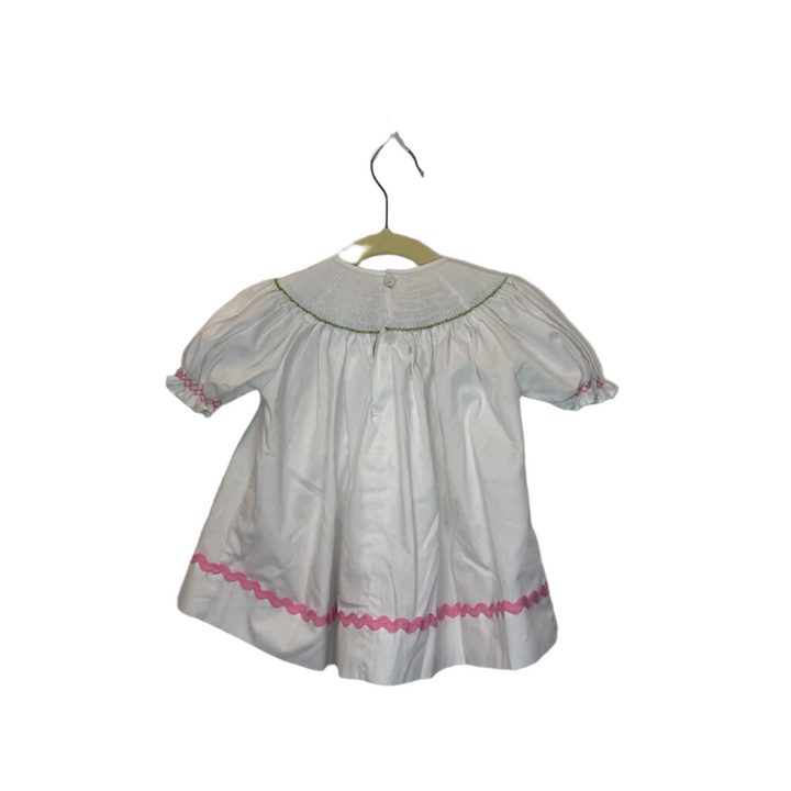 Caped Sleeve Smocked Dress / Ballerinas