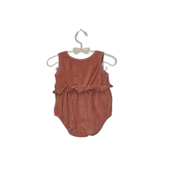 Sleeveless Terry Cloth Romper