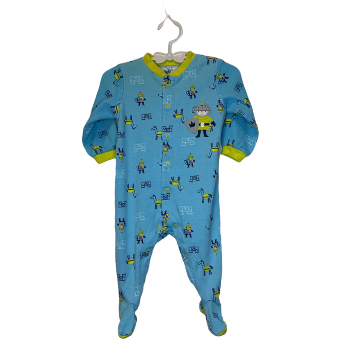 LS Footed Onesie / Knights