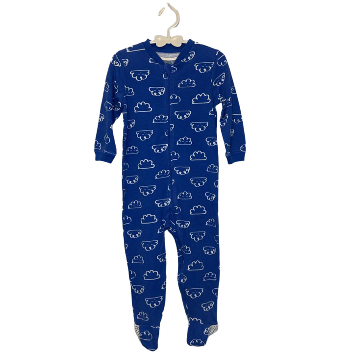LS Footed Onesie / Clouds
